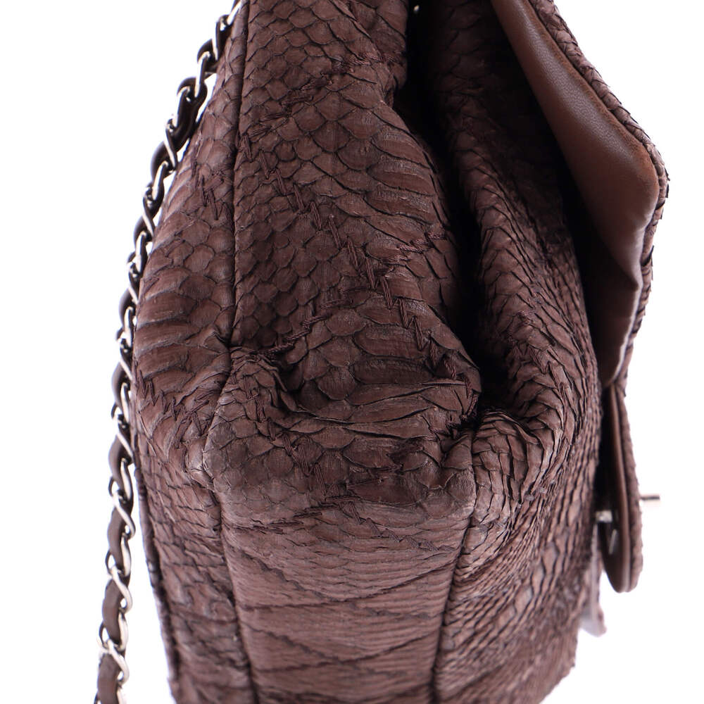 Chanel Classic Single Flap Bag Python #249204C42B - Picture 6 of 7